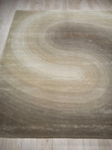 Exquisite Rugs Mitomo Hand Tufted Wool/Bamboo Silk in 7280 Taupe 8' x 10' Area Rug