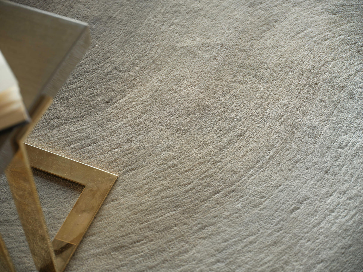 Exquisite Rugs Mitomo Hand Tufted Wool/Bamboo Silk in 7280 Taupe 8' x 10' Area Rug