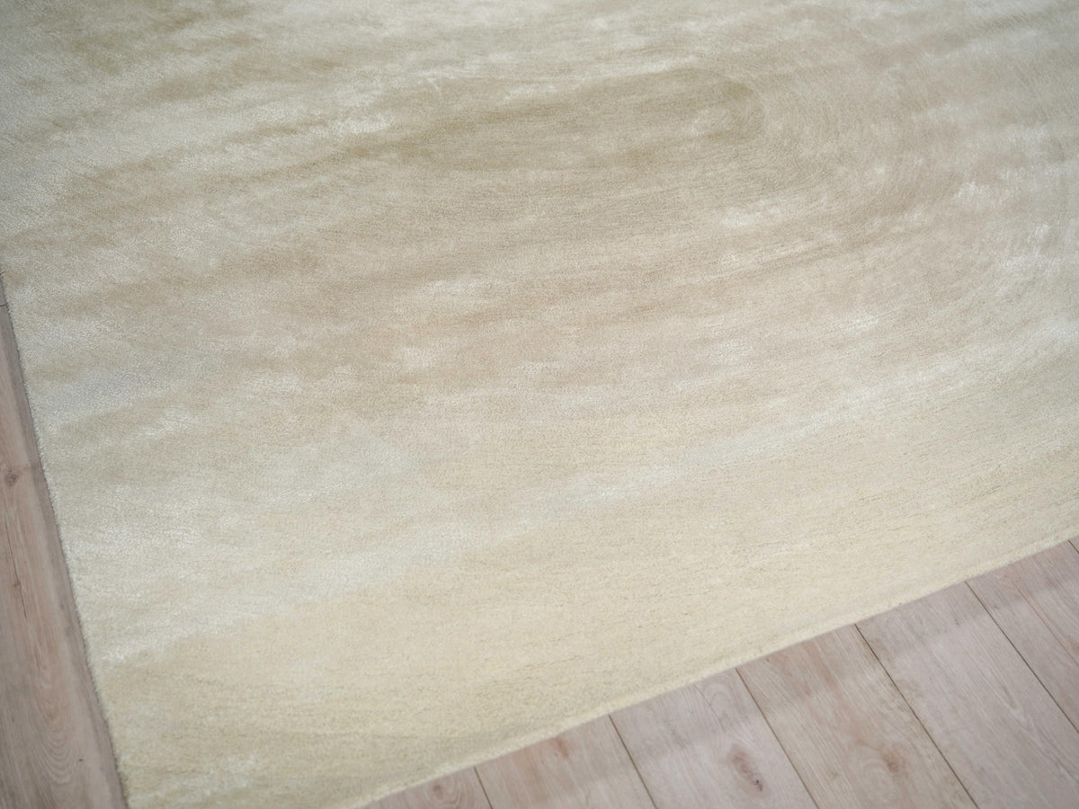 Exquisite Rugs Mitomo Hand Tufted Wool/Bamboo Silk in 7281 Pearl 9' x 12' Area Rug