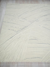 Exquisite Rugs Entro Hand Tufted New Zealand Wool in 7318 Silver/Ivory 2' x 3' Area Rug