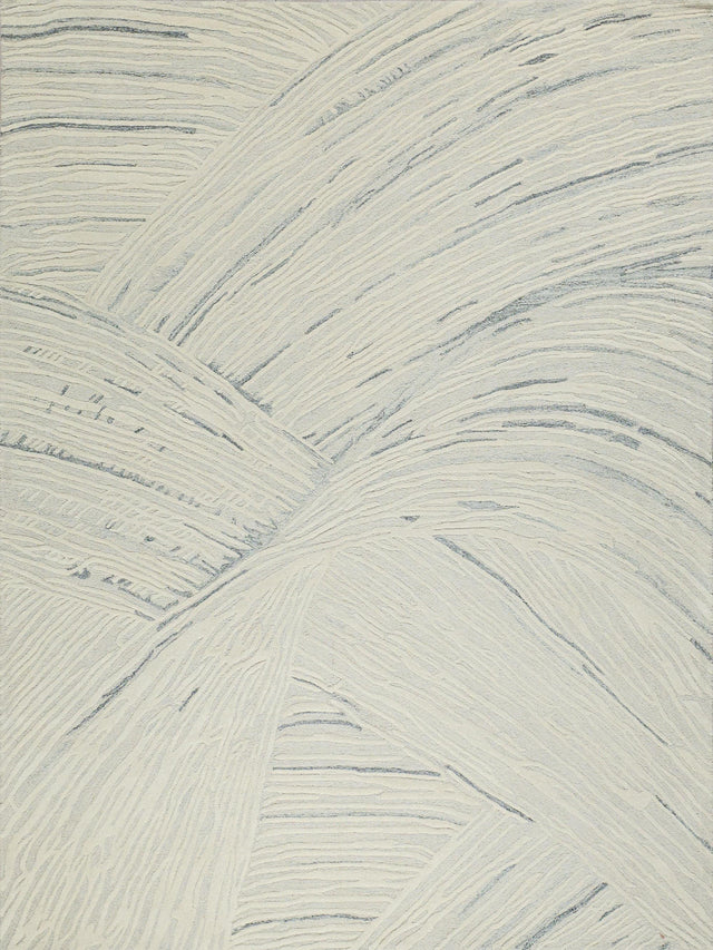 Exquisite Rugs Entro Hand Tufted New Zealand Wool in 7318 Silver/Ivory 8' x 10' Area Rug