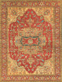 Exquisite Rugs Antique Weave Serapi Hand Knotted New Zealand Wool in 8144 Rust/Gold 12' x 18' Area Rug