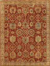 Exquisite Rugs Antique Weave Serapi Hand Knotted New Zealand Wool in 8340 Red/Ivory 6' x 9' Area Rug