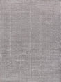 Exquisite Rugs Greek Key Hand Knotted Wool/Viscose in 9419 Silver 9' x 12' Area Rug