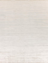 Exquisite Rugs Dove Plain Hand Loomed Viscose in 9661 White 4' x 6' Area Rug