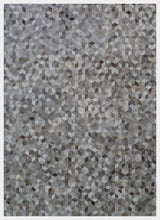 Exquisite Rugs Natural Hide Handmade Leather Hide in 9817 Silver 8' x 11' Area Rug