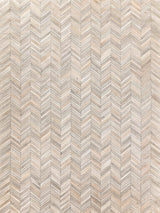 Exquisite Rugs Natural Hide Handmade Leather Hide in 9904 Silver 11.5' x 14.5' Area Rug