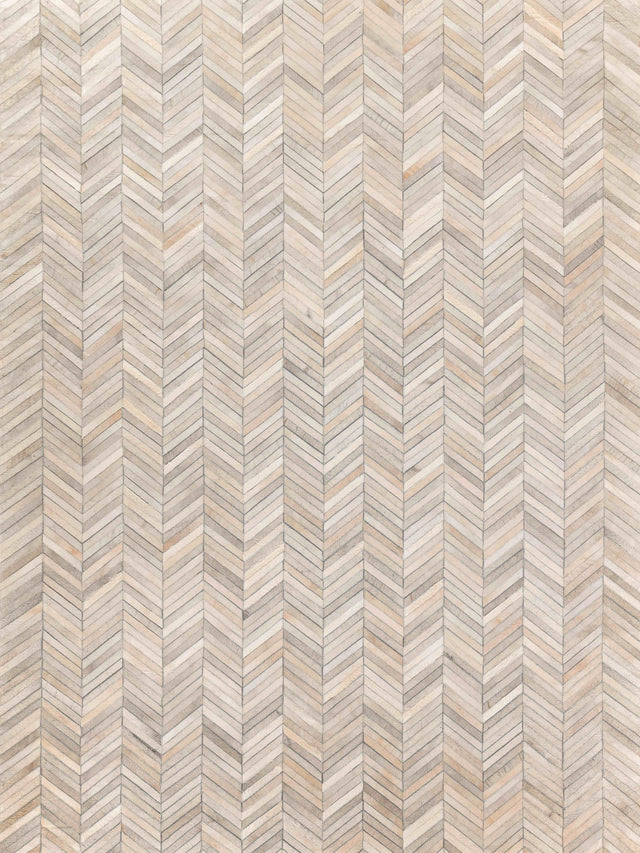 Exquisite Rugs Natural Hide Handmade Leather Hide in 9904 Silver 11.5' x 14.5' Area Rug