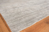 Exquisite Rugs Sanctuary Hand-loomed Bamboo Silk/Wool 9906 Gray 2' x 3' Area Rug