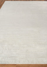 Exquisite Rugs Sanctuary Hand-loomed Bamboo Silk/Wool 9907 Ivory/Gray 2' x 3' Area Rug