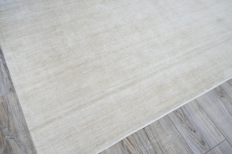 Exquisite Rugs Purity Hand-loomed Bamboo Silk 9913 Ivory 6' x 9' Area Rug