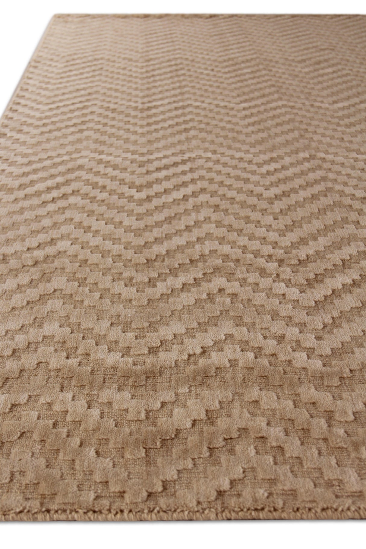 Exquisite Rugs Demani Hand Loomed New Zealand Wool in 9944 Straw 10' x 14' Area Rug