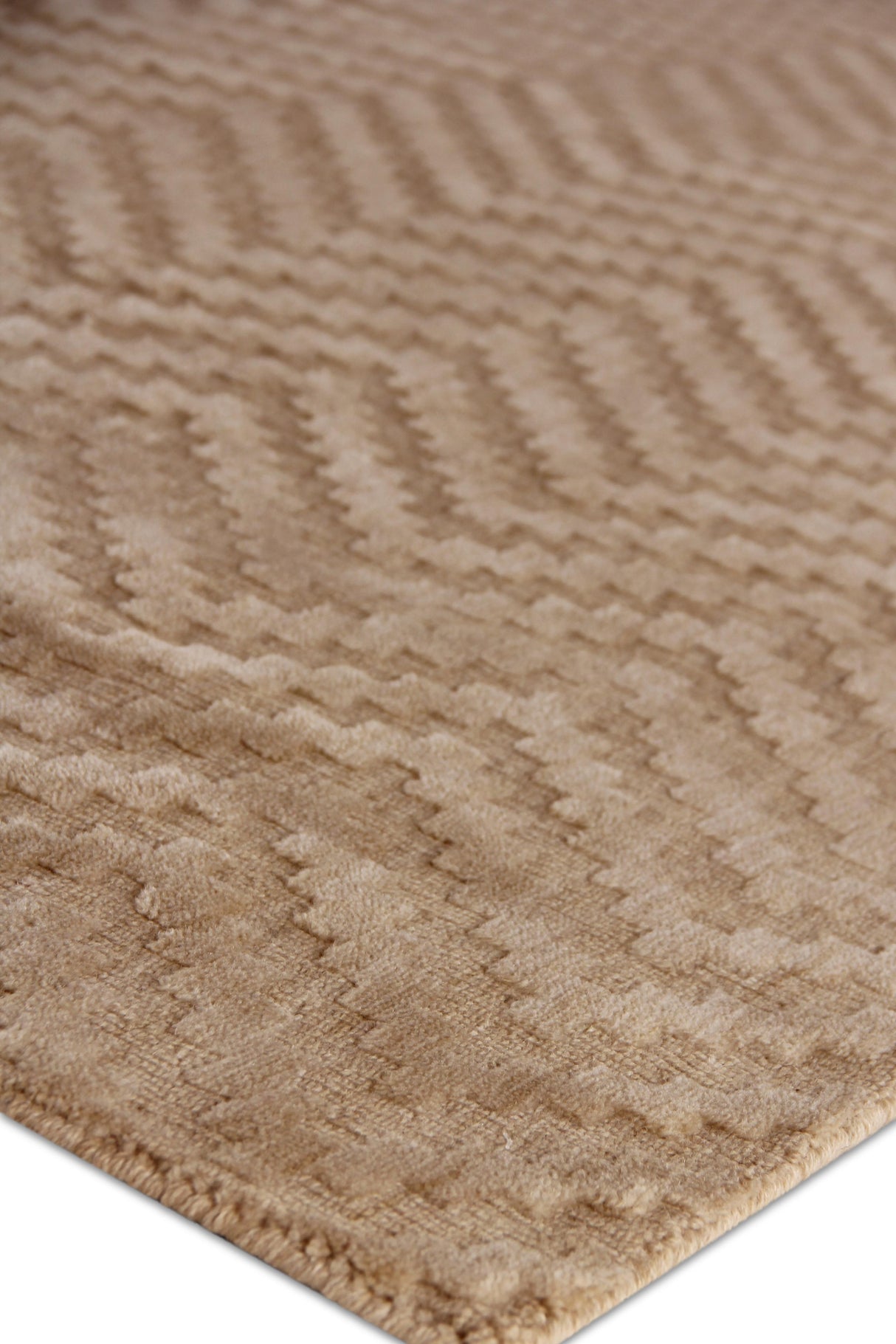 Exquisite Rugs Demani Hand Loomed New Zealand Wool in 9944 Straw 6' x 9' Area Rug