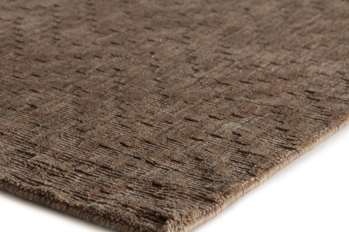Exquisite Rugs Demani Hand Loomed New Zealand Wool in 9947 Flax 9' x 12' Area Rug