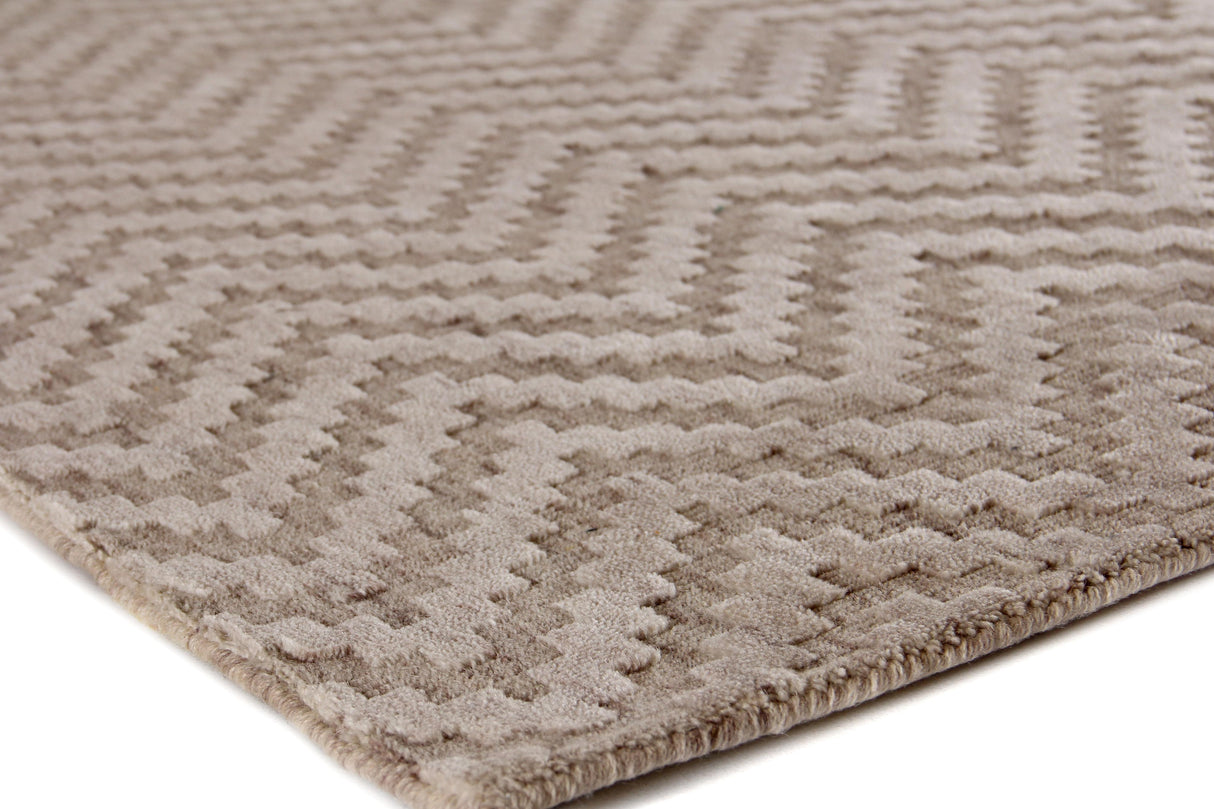 Exquisite Rugs Demani Hand Loomed New Zealand Wool in 9948 Raffia 9' x 12' Area Rug