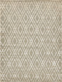 Exquisite Rugs Metro Velvet Hand Knotted Wool/Viscose in 9959 Light Beige 12' x 15' Area Rug