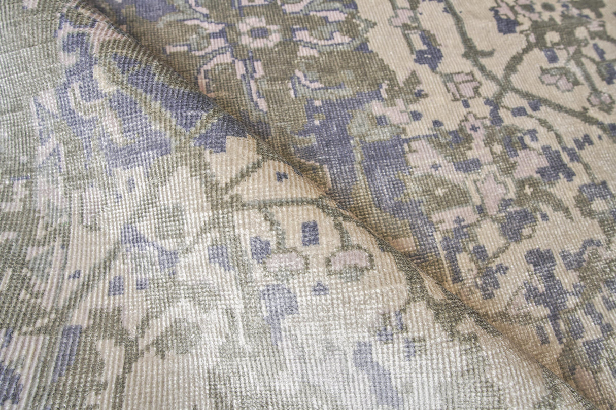 Exquisite Rugs Antique Weave Bamboo Hand Knotted Bamboo Silk in 9980 Silver 12' x 15' Area Rug