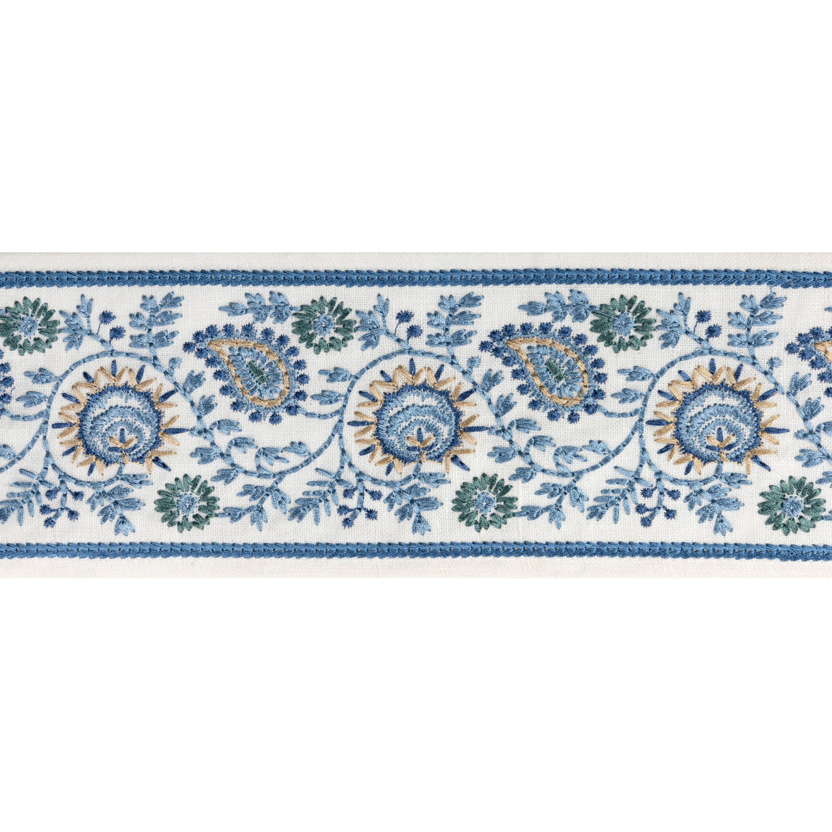 Lee Jofa BREMHILL EMB TAPE BLUE Trim