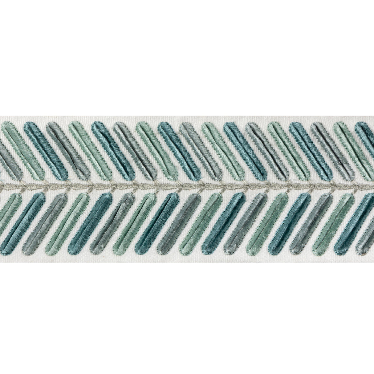 Lee Jofa WINGFIELD EMB TAPE TEAL Trim