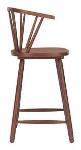 ZUO Stenger Counter Stool (Set of 2) Walnut
