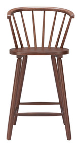 ZUO Stenger Counter Stool (Set of 2) Walnut