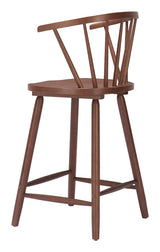 ZUO Stenger Counter Stool (Set of 2) Walnut