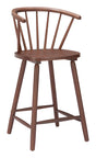ZUO Stenger Counter Stool (Set of 2) Walnut