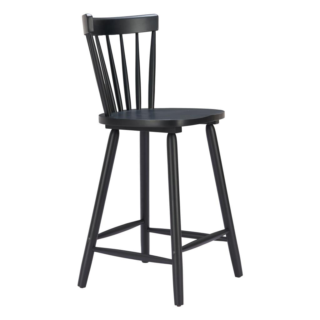 ZUO Tyce Counter Stool (Set of 2) Black