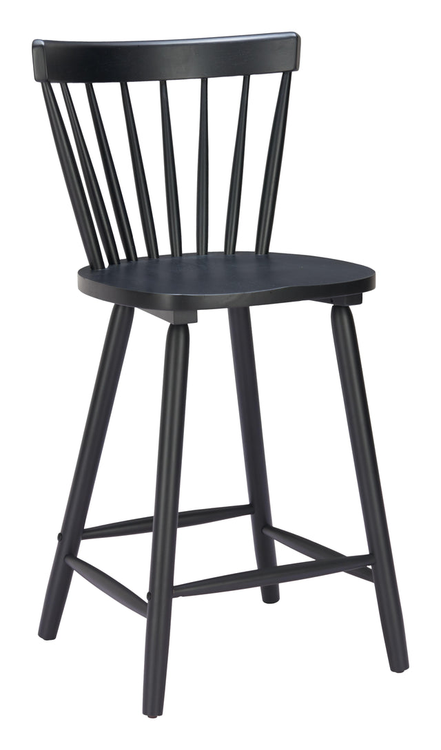 ZUO Tyce Counter Stool (Set of 2) Black