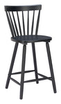 ZUO Tyce Counter Stool (Set of 2) Black