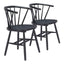 ZUO Stenger Dining Chair (Set of 2) Black