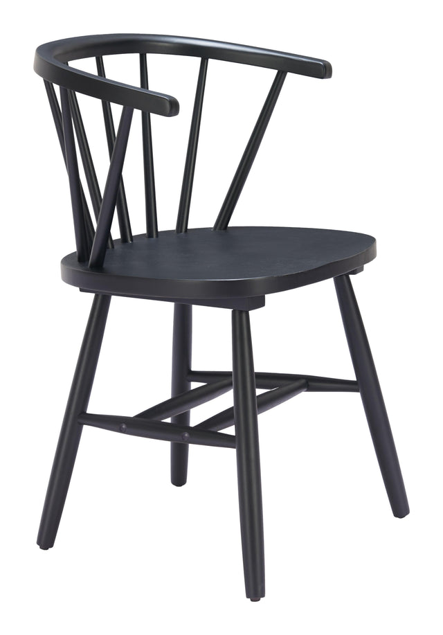 ZUO Stenger Dining Chair (Set of 2) Black