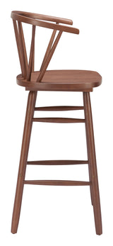ZUO Stenger Barstool (Set of 2) Walnut