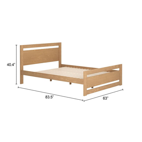 ZUO Repos Queen Bed Brown