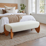 ZUO Charm Bench Ivory