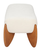 ZUO Charm Bench Ivory