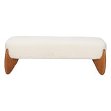 ZUO Charm Bench Ivory