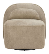 ZUO Kakao Swivel Chair Olive Brown