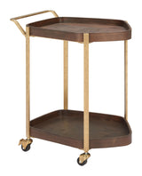 ZUO Stela Bar Cart Walnut