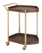 ZUO Stela Bar Cart Walnut