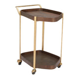 ZUO Stela Bar Cart Walnut