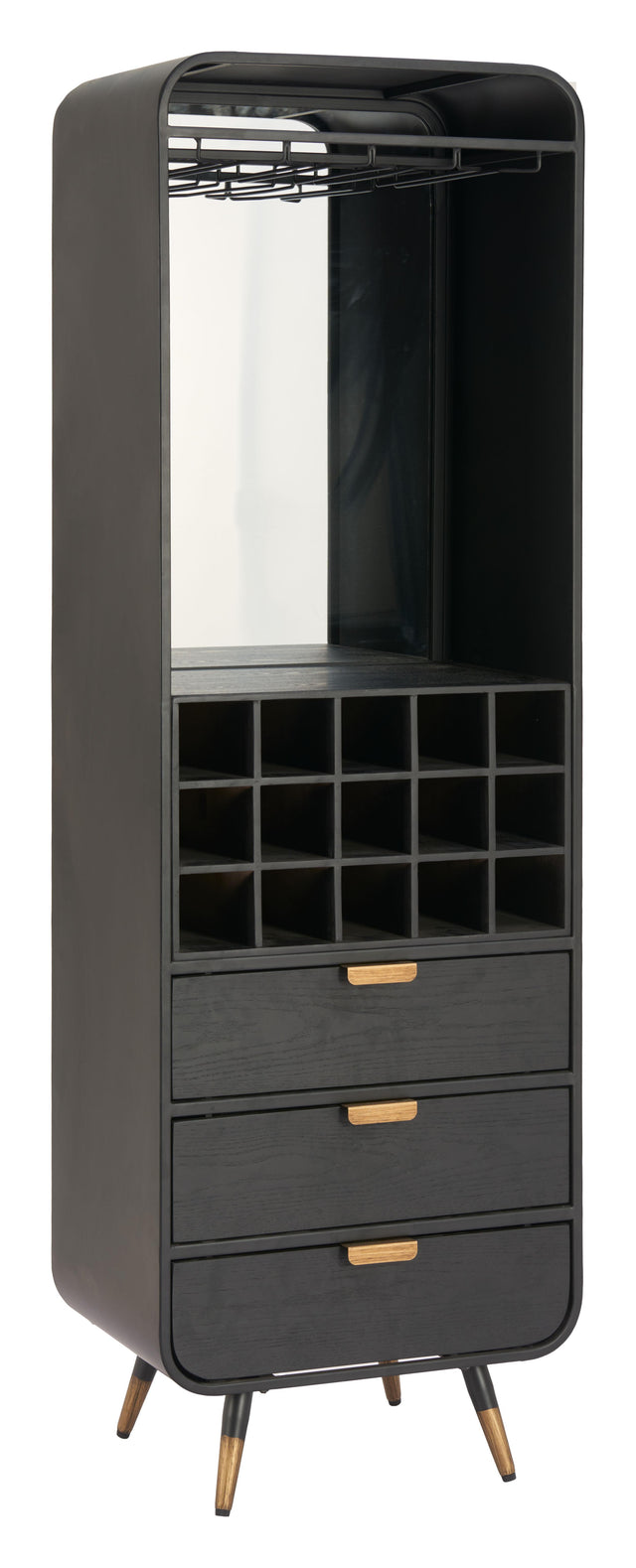 ZUO Magara Bar Cabinet Black