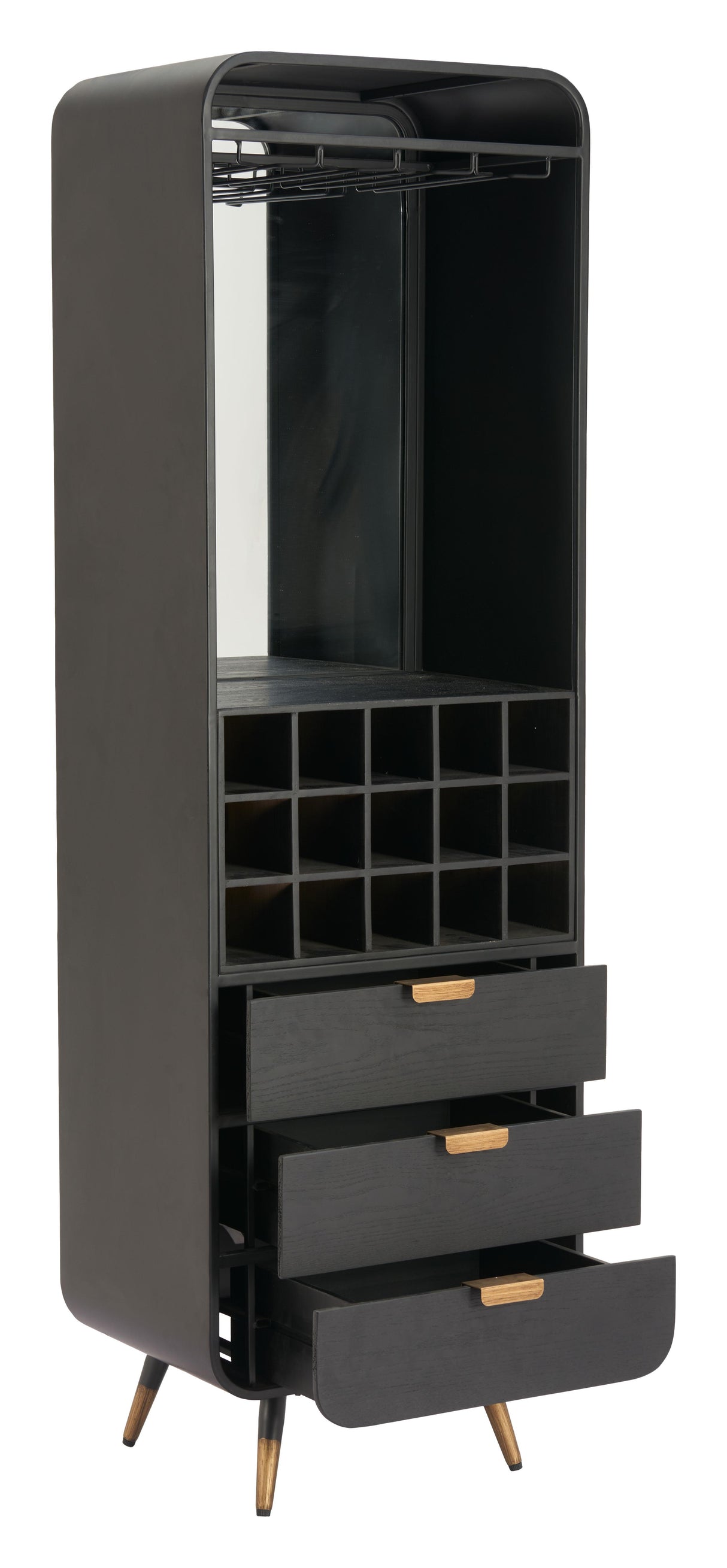 ZUO Magara Bar Cabinet Black