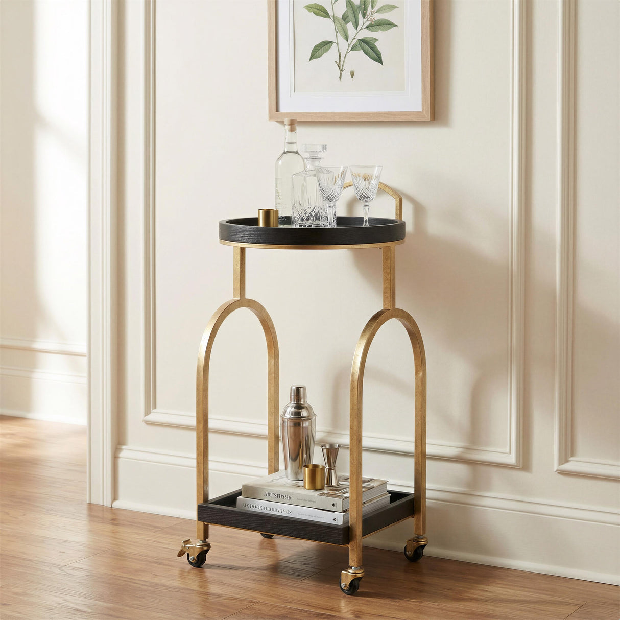 ZUO Zukei Bar Cart Black