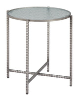 ZUO Vetro Side Table Silver