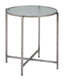 ZUO Vetro Side Table Silver