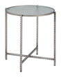 ZUO Vetro Side Table Silver