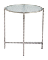 ZUO Vetro Side Table Silver