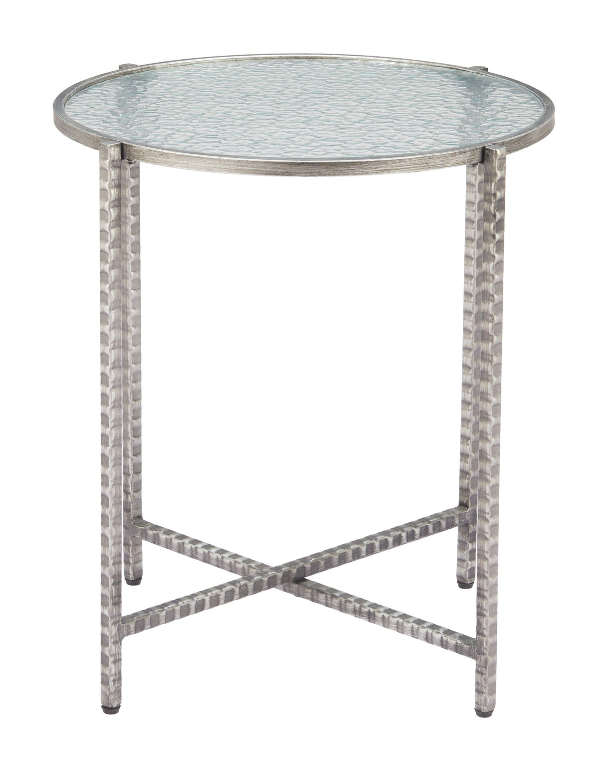 ZUO Vetro Side Table Silver