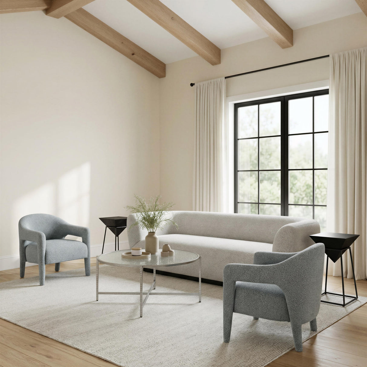 ZUO Vetro Coffee Table Silver
